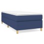 Cama box spring con colchón tela azul 100x200 cm de vidaXL, Camas y somieres - Ref: Foro24-3144504, Precio: 292,48 €, Descuen...
