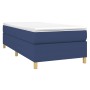 Cama box spring con colchón tela azul 100x200 cm de vidaXL, Camas y somieres - Ref: Foro24-3144504, Precio: 292,48 €, Descuen...