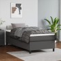 Cama box spring con colchón cuero sintético gris 90x200 cm de vidaXL, Camas y somieres - Ref: Foro24-3144588, Precio: 285,37 ...