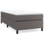 Cama box spring con colchón cuero sintético gris 90x200 cm de vidaXL, Camas y somieres - Ref: Foro24-3144588, Precio: 285,37 ...