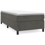 Cama box spring con colchón terciopelo gris oscuro 90x200 cm de vidaXL, Camas y somieres - Ref: Foro24-3144658, Precio: 275,3...