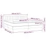 Box spring bed with dark gray velvet mattress 200x200 cm by vidaXL, Beds and slatted bases - Ref: Foro24-3141444, Price: 540,...