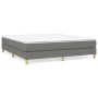 Cama box spring con colchón tela gris oscuro 180x200 cm de vidaXL, Camas y somieres - Ref: Foro24-3144192, Precio: 515,86 €, ...