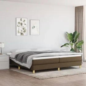Boxspringbett mit dunkelbrauner Stoffmatratze 200x200 cm von vidaXL, Betten und Lattenroste - Ref: Foro24-3144202, Preis: 537...