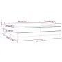 Box spring bed with dark brown fabric mattress 200x200 cm by vidaXL, Beds and slatted bases - Ref: Foro24-3144202, Price: 537...
