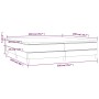 Cama box spring con colchón tela marrón oscuro 200x200 cm de vidaXL, Camas y somieres - Ref: Foro24-3144202, Precio: 546,84 €...