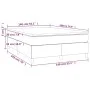 Box spring bed with pink velvet mattress 140x190 cm by vidaXL, Beds and slatted bases - Ref: Foro24-3144680, Price: 397,69 €,...
