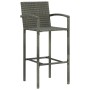 Taburetes de cocina 2 unidades ratán sintético gris de vidaXL, Sillas de jardín - Ref: Foro24-313453, Precio: 116,09 €, Descu...