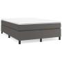 Cama box spring con colchón cuero sintético gris 180x200 cm de vidaXL, Camas y somieres - Ref: Foro24-3144624, Precio: 515,61...