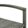 Taburetes de cocina 2 unidades ratán sintético gris de vidaXL, Sillas de jardín - Ref: Foro24-313453, Precio: 116,09 €, Descu...
