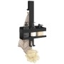 Estante colgante de ducha acero inox cepillado 304 negro mate en Estanterías | Comprar online en Foru.es
