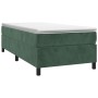Cama box spring con colchón terciopelo verde oscuro 100x200 cm de vidaXL, Camas y somieres - Ref: Foro24-3144666, Precio: 294...