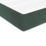 Cama box spring con colchón terciopelo verde oscuro 100x200 cm de vidaXL, Camas y somieres - Ref: Foro24-3144666, Precio: 294...