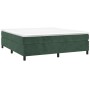 Cama box spring con colchón terciopelo verde oscuro 160x200 cm de vidaXL, Camas y somieres - Ref: Foro24-3144690, Precio: 479...