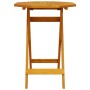 Mesa de jardín plegable madera maciza de acacia Ø60x75 cm en Mesas de jardín | Comprar online en Foru.es