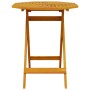 Mesa de jardín plegable madera maciza de acacia Ø70x75 cm en Mesas de jardín | Comprar online en Foru.es