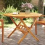 Mesa de jardín plegable madera maciza de acacia Ø110x75 cm en Mesas de jardín | Comprar online en Foru.es