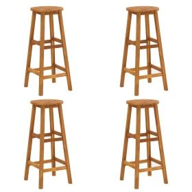 Taburetes de cocina 4 unidades madera maciza de acacia de vidaXL, Sillas de jardín - Ref: Foro24-310285, Precio: 177,40 €, De...
