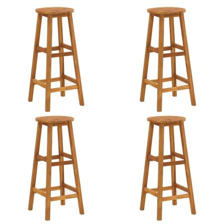 Taburetes de cocina 4 unidades madera maciza de acacia de vidaXL, Sillas de jardín - Ref: Foro24-310285, Precio: 177,40 €, De...