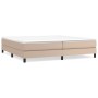 Cama box spring con colchón cuero sintético capuchino 200x200cm de vidaXL, Camas y somieres - Ref: Foro24-3144284, Precio: 51...