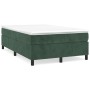 Cama box spring con colchón terciopelo verde oscuro 120x200 cm de vidaXL, Camas y somieres - Ref: Foro24-3144672, Precio: 390...
