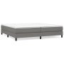 Cama box spring con colchón tela gris oscuro 200x200 cm de vidaXL, Camas y somieres - Ref: Foro24-3144102, Precio: 518,06 €, ...