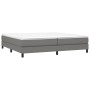 Cama box spring con colchón tela gris oscuro 200x200 cm de vidaXL, Camas y somieres - Ref: Foro24-3144102, Precio: 518,06 €, ...