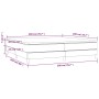Cama box spring con colchón tela gris oscuro 200x200 cm de vidaXL, Camas y somieres - Ref: Foro24-3144102, Precio: 518,06 €, ...