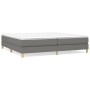 Cama box spring con colchón tela gris oscuro 200x200 cm de vidaXL, Camas y somieres - Ref: Foro24-3144200, Precio: 507,91 €, ...