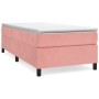 Cama box spring con colchón terciopelo rosa 90x200 cm de vidaXL, Camas y somieres - Ref: Foro24-3144662, Precio: 269,30 €, De...