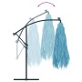 Sombrilla de jardín con poste de acero azul 246x246x230 cm en Sombrillas | Comprar online en Foru.es