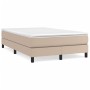 Cama box spring con colchón cuero sintético capuchino 120x200cm de vidaXL, Camas y somieres - Ref: Foro24-3144254, Precio: 34...