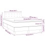 Cama box spring con colchón terciopelo gris oscuro 120x200 cm de vidaXL, Camas y somieres - Ref: Foro24-3141534, Precio: 369,...