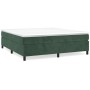 Cama box spring con colchón terciopelo verde oscuro 180x200 cm de vidaXL, Camas y somieres - Ref: Foro24-3144696, Precio: 529...