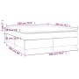 Cama box spring con colchón terciopelo verde oscuro 180x200 cm de vidaXL, Camas y somieres - Ref: Foro24-3144696, Precio: 529...