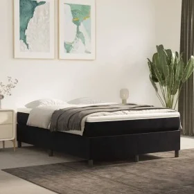 Cama box spring con colchón terciopelo negro 140x190 cm de vidaXL, Camas y somieres - Ref: Foro24-3144677, Precio: 385,97 €, ...