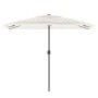 Sombrilla de jardín con poste de acero blanca 300x200x250 cm en Sombrillas | Comprar online en Foru.es