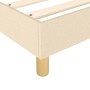 Cama box spring con colchón tela color crema 120x200 cm de vidaXL, Camas y somieres - Ref: Foro24-3144164, Precio: 350,09 €, ...