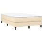 Cama box spring con colchón tela color crema 120x200 cm de vidaXL, Camas y somieres - Ref: Foro24-3144066, Precio: 342,28 €, ...