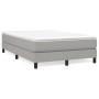 Cama box spring con colchón tela gris claro 120x200 cm de vidaXL, Camas y somieres - Ref: Foro24-3144061, Precio: 335,39 €, D...