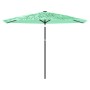 Sombrilla de jardín con poste de acero verde 288x288x225 cm en Sombrillas | Comprar online en Foru.es