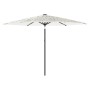 Sombrilla de jardín con poste de acero blanca 288x288x225 cm en Sombrillas | Comprar online en Foru.es