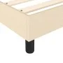 Box spring bed with cream fabric mattress 200x200 cm by vidaXL, Beds and slatted bases - Ref: Foro24-3144106, Price: 492,41 €...
