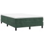 Cama box spring con colchón terciopelo verde oscuro 120x200 cm de vidaXL, Camas y somieres - Ref: Foro24-3144324, Precio: 337...
