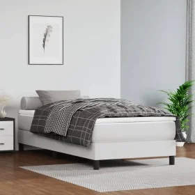 Cama box spring con colchón cuero sintético blanco 80x200 cm de vidaXL, Camas y somieres - Ref: Foro24-3144226, Precio: 276,5...