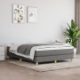 Cama box spring con colchón tela gris oscuro 140x190 cm de vidaXL, Camas y somieres - Ref: Foro24-3144168, Precio: 429,45 €, ...