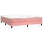Cama box spring con colchón terciopelo rosa 160x200 cm de vidaXL, Camas y somieres - Ref: Foro24-3144344, Precio: 404,64 €, D...