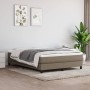 Cama box spring con colchón tela gris taupe 140x200 cm de vidaXL, Camas y somieres - Ref: Foro24-3144081, Precio: 403,27 €, D...