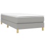 Cama box spring con colchón tela gris claro 90x200 cm de vidaXL, Camas y somieres - Ref: Foro24-3144143, Precio: 268,97 €, De...