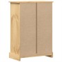 Cómoda cajonera Corona madera maciza de pino 80x43x114 cm en Baúles de almacenamiento | Comprar online en Foru.es